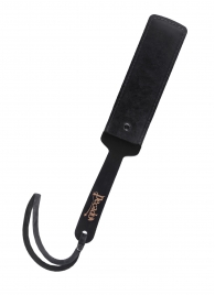 Черный кожаный пэддл - 37 см. - Pecado - купить с доставкой в Твери