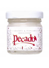 Массажная свеча Caramel   Popcorn - 35 мл. - Pecado - купить с доставкой в Твери