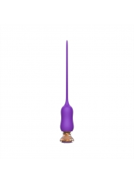 Фиолетовый тонкий стимулятор Nipple Vibrator - 23 см. - I-MOON - купить с доставкой в Твери