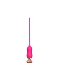 Розовый тонкий стимулятор Nipple Vibrator - 23 см. - I-MOON - купить с доставкой в Твери