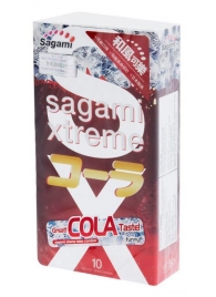 Ароматизированные презервативы Sagami Xtreme COLA - 10 шт. - Sagami - купить с доставкой в Твери