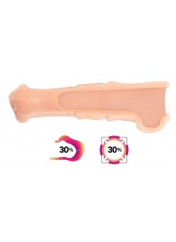 Телесная фантазийная насадка на член Cock Sleeve Size L - KOKOS - в Твери купить с доставкой