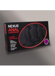 Набор из 3 массажеров простаты чёрного цвета NEXUS ANAL STARTER KIT - Nexus Range - в Твери купить с доставкой