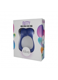 Синее эрекционное виброкольцо Nutty - Adrien Lastic - в Твери купить с доставкой