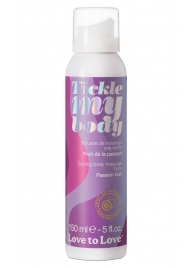 Массажная хрустящая пенка Tickle my body с ароматом маракуйи - 150 мл. - Love to Love - купить с доставкой в Твери