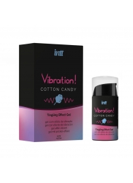 Жидкий вибратор Vibration Cotton Candy с ароматом сахарной ваты - 15 мл. - INTT - купить с доставкой в Твери