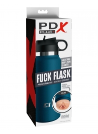 Мастурбатор-вагина в синей колбе F*ck Flask - Pipedream - в Твери купить с доставкой