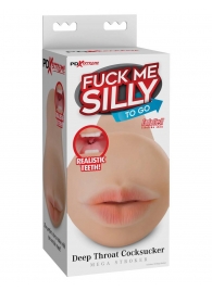 Телесный мастурбатор-ротик Deep Throat Cocksucker - Pipedream - в Твери купить с доставкой