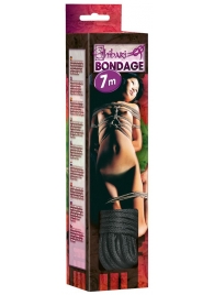 Чёрная веревка для связывания - 700 см. - Orion - купить с доставкой в Твери