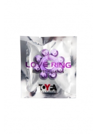 Мягкая фиолетовая гелевая насадка - Toyfa Basic - в Твери купить с доставкой