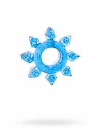 Голубая гелевая насадка-звезда - Toyfa Basic - в Твери купить с доставкой