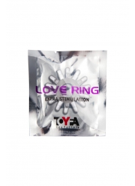 Прозрачное гелевое эрекционное кольцо с шипиками - Toyfa Basic - в Твери купить с доставкой