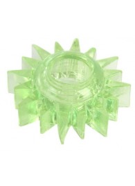 Зеленое эрекционное кольцо-солнце - Toyfa Basic - в Твери купить с доставкой