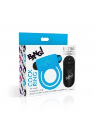 Голубое эрекционное виброкольцо 28X Remote Control Vibrating Cock Ring   Bullet - XR Brands - в Твери купить с доставкой