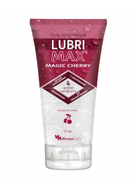 Интимный гель-смазка на водной основе Lubrimax Magic Cherry - 75 мл. - ИнтелБИО - купить с доставкой в Твери