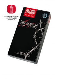 Презервативы с точками Elasun Big Dotted - 10 шт. - Elasun - купить с доставкой в Твери