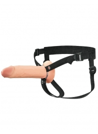 Полый страпон на ремнях 8’’ Hollow Silicone Strap-on - Pipedream - купить с доставкой в Твери