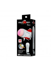 Мастурбатор-вагина Flora White с присоской и 12 режимами вибрации - Baile - в Твери купить с доставкой