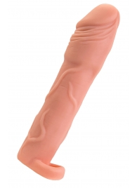 Телесная удлиняющая насадка с подхватом - 19 см. - ToyFa - в Твери купить с доставкой