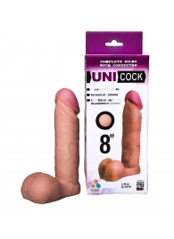 Фаллическая насадка для страпона UNICOCK 8  - 20 см. - LOVETOY (А-Полимер) - купить с доставкой в Твери