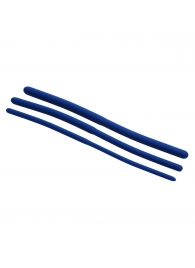 Набор из 3 синих силиконовых уретральных расширителей Invasion Silicone Urethral Sound Trainer Set - XR Brands - купить с доставкой в Твери