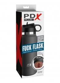Смуглый мастурбатор-вагина в корпусе-бутылке F*ck Flask - Pipedream - в Твери купить с доставкой