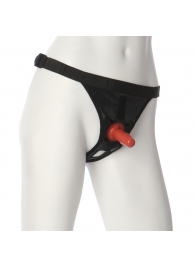 Трусики со штырьком для фиксации насадок Ultra Harness with Plug - Doc Johnson - купить с доставкой в Твери