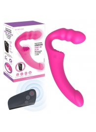 Розовый безремневой страпон Straples Strap-On Dildo - Erokay - купить с доставкой в Твери