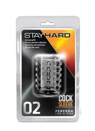 Прозрачная насадка на пенис с шишечками STAY HARD COCK SLEEVE 02 CLEAR - Blush Novelties - в Твери купить с доставкой