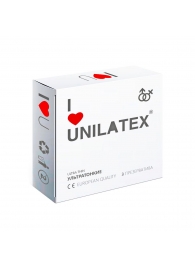Ультратонкие презервативы Unilatex Ultra Thin - 3 шт. - Unilatex - купить с доставкой в Твери