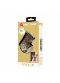 Дымчатая насадка на пенис и мошонку - Baile - в Твери купить с доставкой