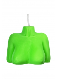 Зеленая сувенирная свеча «Женский силуэт» - Pecado - купить с доставкой в Твери