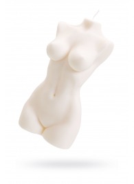 Белая интерьерная свеча в форме женского торса - 850 гр. - Pecado - купить с доставкой в Твери