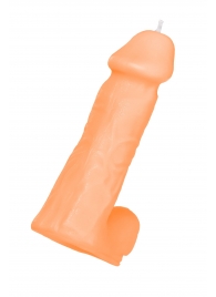 Оранжевая сувенирная свеча «Пенис» - Pecado - купить с доставкой в Твери