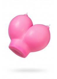 Розовая свеча «Сиськи» - 150 гр. - Pecado - купить с доставкой в Твери