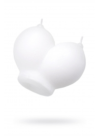 Белая сувенирная свеча «Сиськи» - Pecado - купить с доставкой в Твери