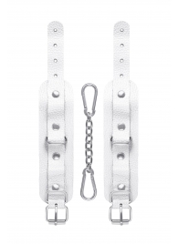 Белые узкие наручники-браслеты со скруглёнными углами - Pecado - купить с доставкой в Твери