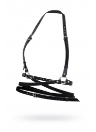 Черная кожаная портупея «Осанка» - Pecado - купить с доставкой в Твери