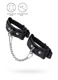 Черные мини-оковы со скруглёнными углами - Pecado - купить с доставкой в Твери