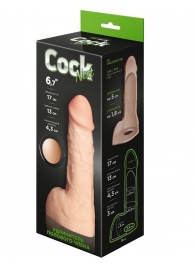 Телесный фаллоудлинитель с мошонкой Cock Next - 17 см. - LOVETOY (А-Полимер) - в Твери купить с доставкой