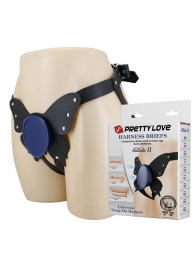 Синие трусики харнесс с платформой Caludio II - Baile - купить с доставкой в Твери