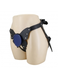 Синие трусики харнесс с платформой Caludio II - Baile - купить с доставкой в Твери