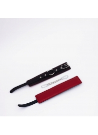 Черно-красные кожаные оковы - Crazy Handmade - купить с доставкой в Твери