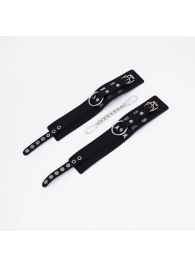 Черные кожаные оковы Sex - Crazy Handmade - купить с доставкой в Твери