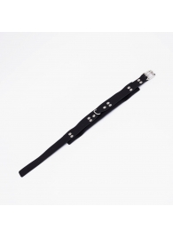 Черный ошейник из высококачественной натуральной кожи - Crazy Handmade - купить с доставкой в Твери