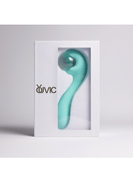 Бирюзовый вибромассажёр с деликатными токами - Youvic - купить с доставкой в Твери