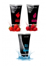 Набор из 3 лубрикантов JUJU (увлажняющий, клубника, малина) - JuJu - купить с доставкой в Твери