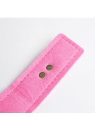 Черно-розовый ошейник с золотистой фурнитурой - Crazy Handmade - купить с доставкой в Твери