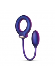 Фиолетовое эрекционное виброкольцо с анальным шариком Eclipse - ONE DC B.V. - в Твери купить с доставкой