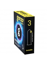Супертонкие презервативы Ganzo Invisible - 3 шт. - Ganzo - купить с доставкой в Твери